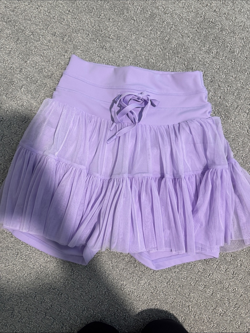 POPFLEX Lilac Tiered Tulle Skort